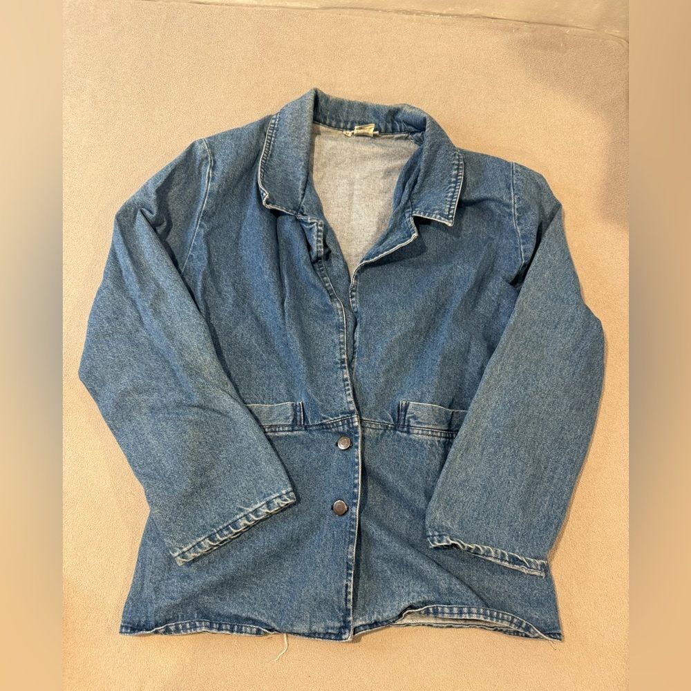 Vintage Women's Pacific Express Denim Jacket Size M